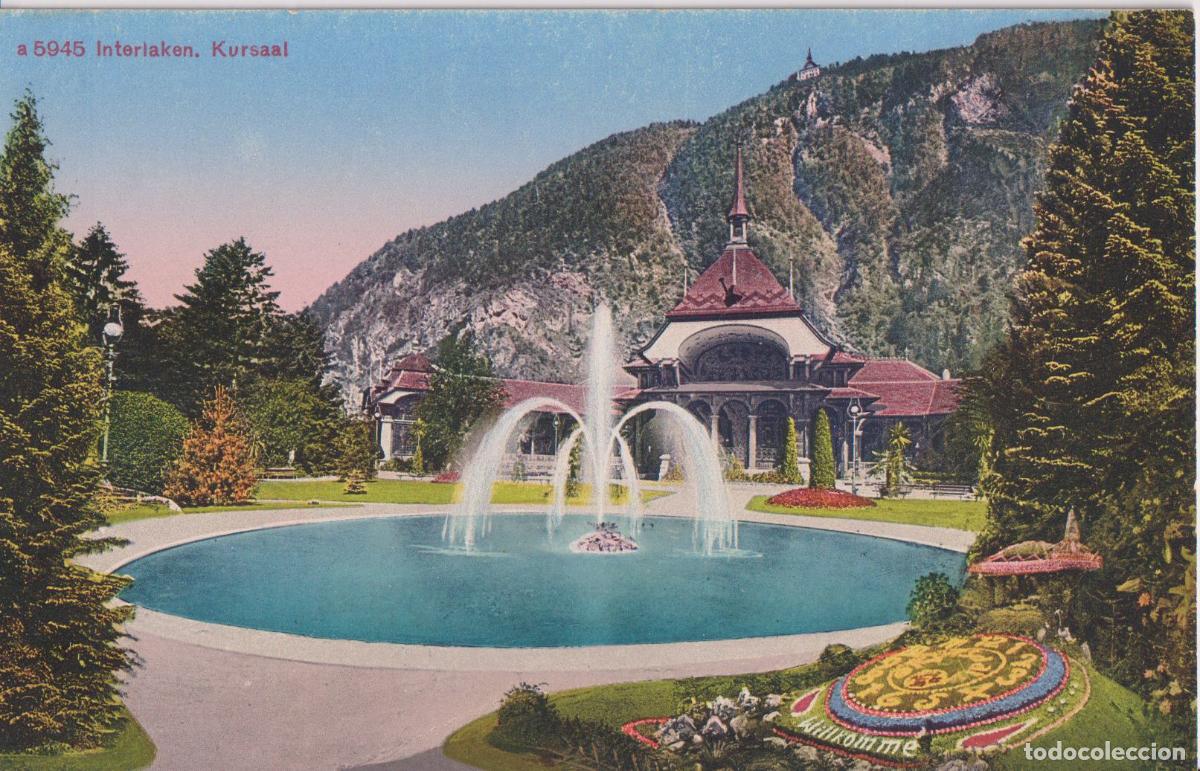 Postales: SUIZA, BERNA, KURSAAL DE INTERLAKEN - EDITION PHOTOGLOB 5945 - S/C