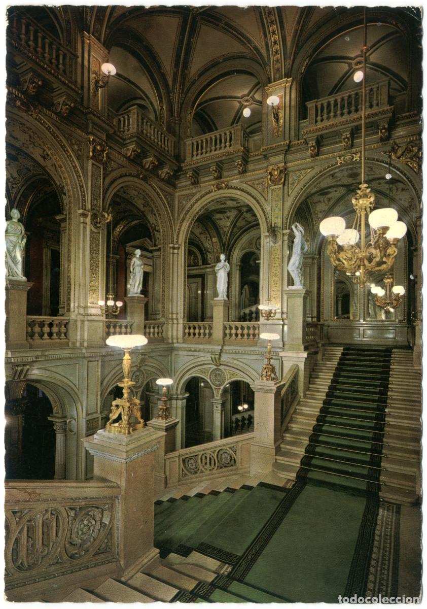 Postales: WIEN_Oper. Hauptstiegenaufgang_P. Ledermann; 51394 / Teatros Austria