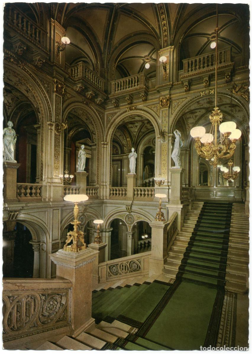 Postales: WIEN_Oper. Hauptstiegenaufgang_P. Ledermann; 51394 / Teatros Austria