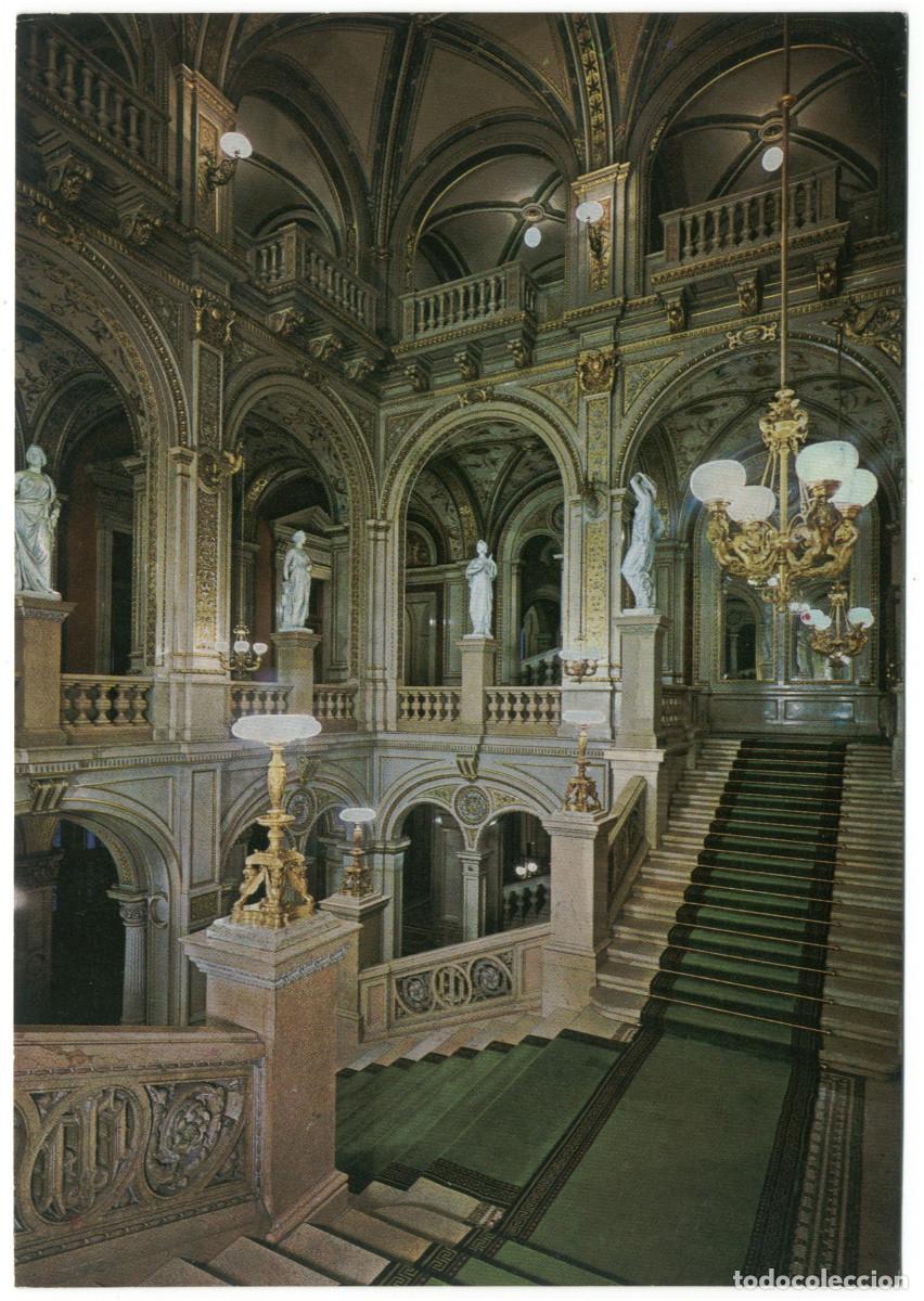 Postales: WIEN_Oper. Hauptstiegenaufgang_RIchard Pietsch (PAG; 51394) / Teatros Austria