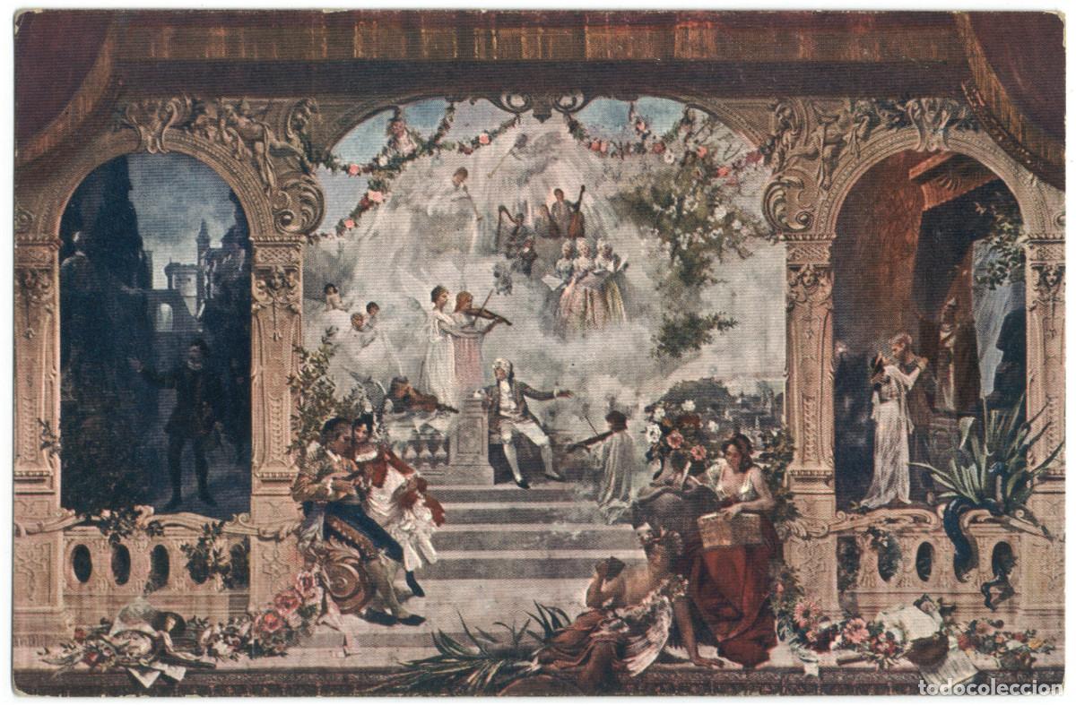 Postales: SALZBURG_Der 'Mozart Vorhang' im Salzburger Stadttheater_J. Huttegger / Teatros Austria
