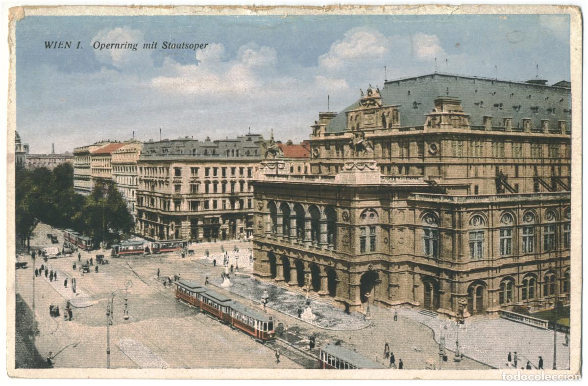 Postales: WIEN_Opernring mit Staatsoper_E. Maresch; 2404 / Teatros Austria