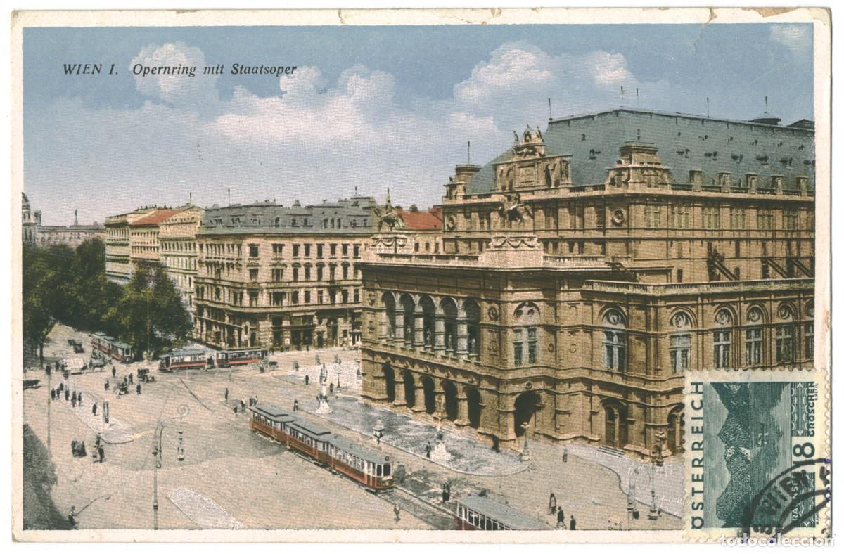 Postales: WIEN_Opernring mit Staatsoper_E. Maresch; 2404 / Teatros Austria