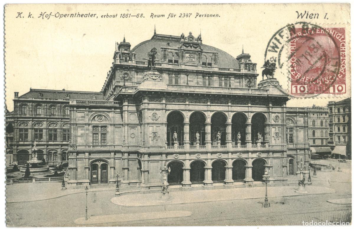 Postales: WIEN_K. k. Operntheater_P. Ledermann; 8090 / Teatros Austria