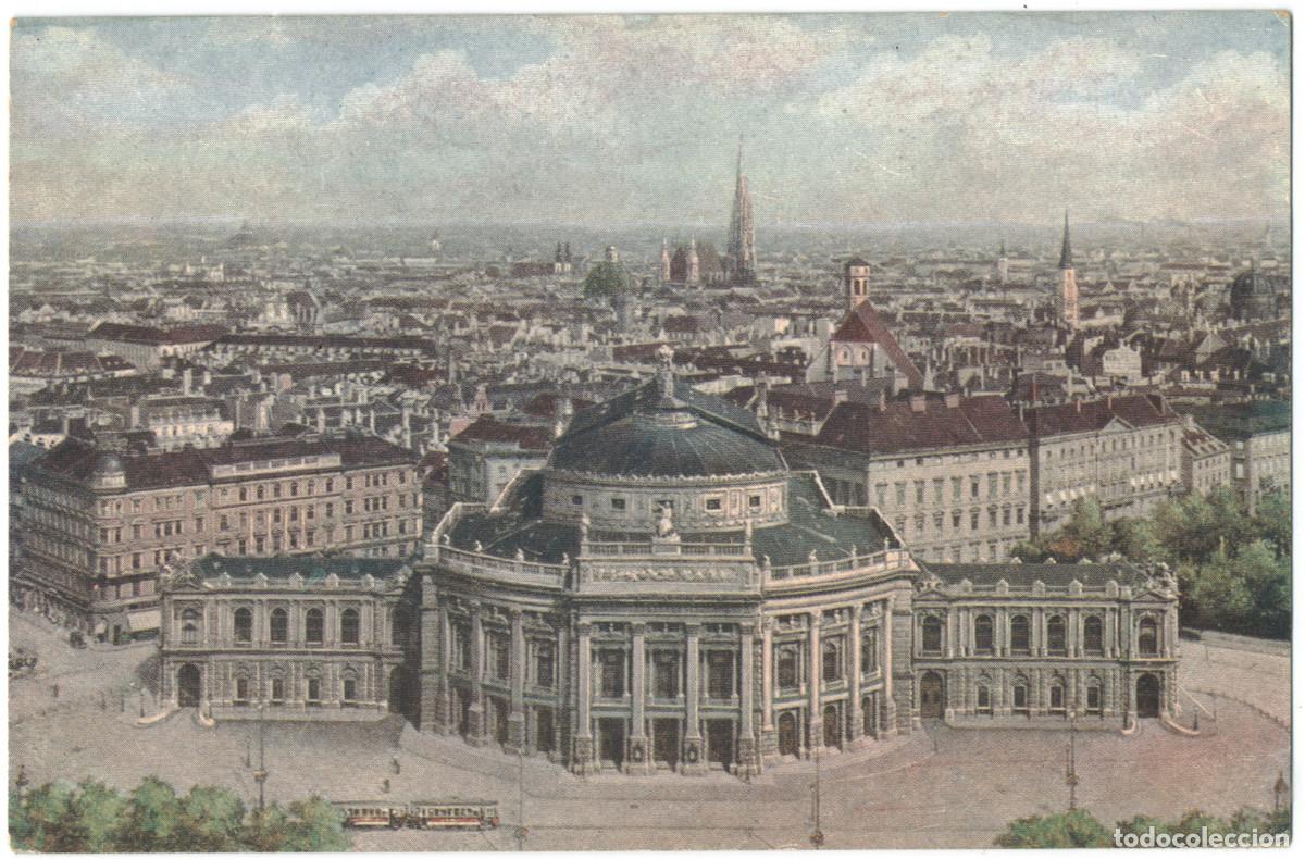 Postales: WIEN_Ausblick vom Rathausturm gegen das Burgtheater_Kilophot; 23040 / Teatros Austria