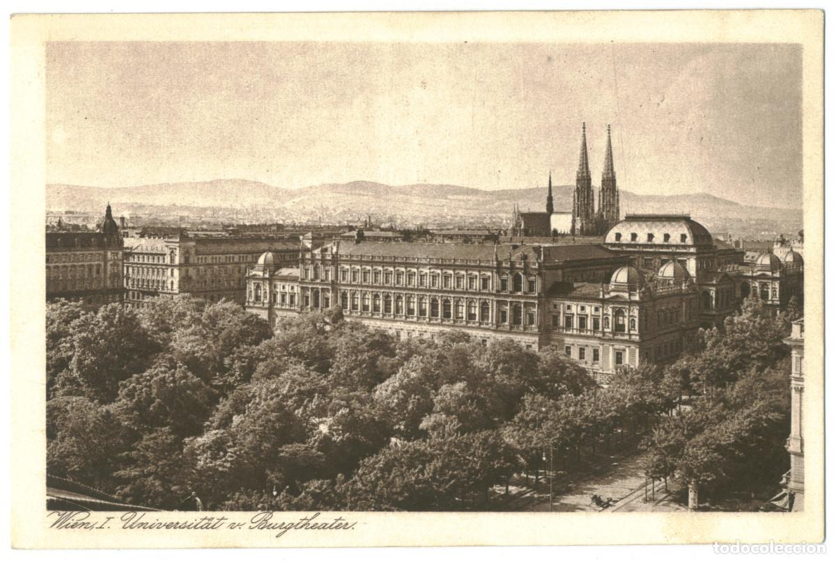 Postales: WIEN_Universit&auml;t v. Burgtheater_Postiag; 23091 / Teatros Austria