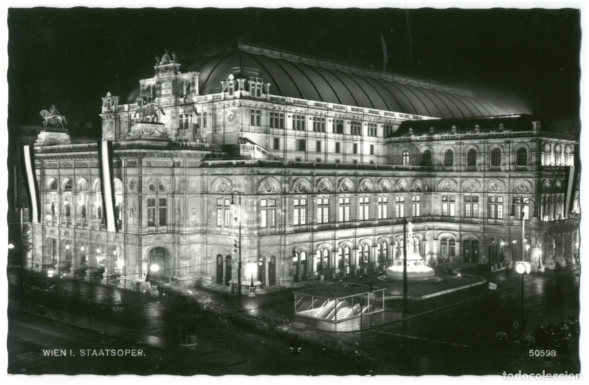 Postales: WIEN_Staatsoper. Festbeleuchtung_P. Ledermann; 50598. Photo Echte / Teatros Austria