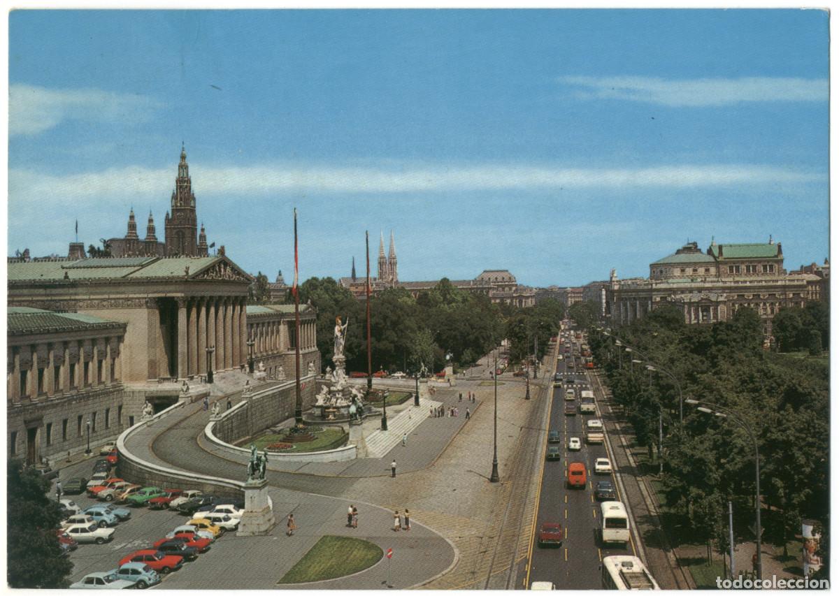 Postales: WIEN_Ringstrasse & Burgtheater_Hans H. Rau (Rau Color; R 283) / Teatros Austria