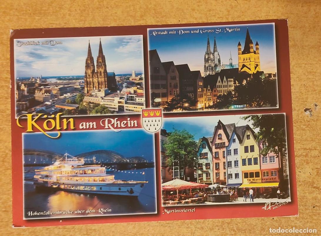 Postales: postal tur&iacute;stica m&uacute;ltiple y vintage de recuerdo de la ciudad de Colonia - Alemania