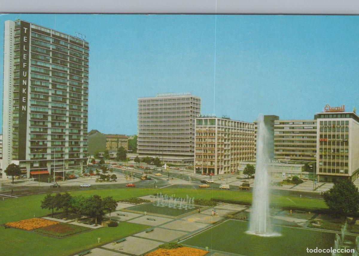 Cartoline: Germany Berlin Ernst Reuter Platz Telefunken Building Fountain Cityscape *YAX003