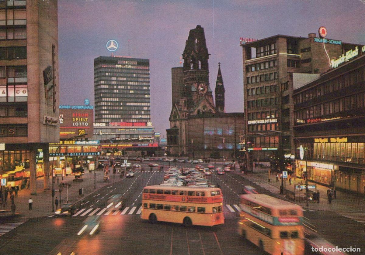 Postcards: Germany Berlin At Night Europa Center Ged&auml;chtniskirche Double Decker *YAX006
