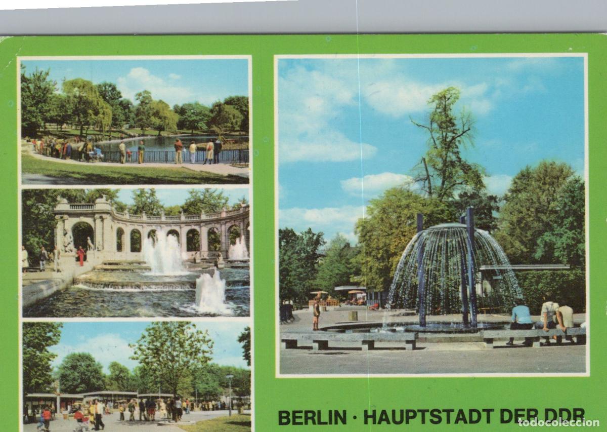 Postales: Germany Berlin Friedrichshain Park Fountains and Pond *YAX008