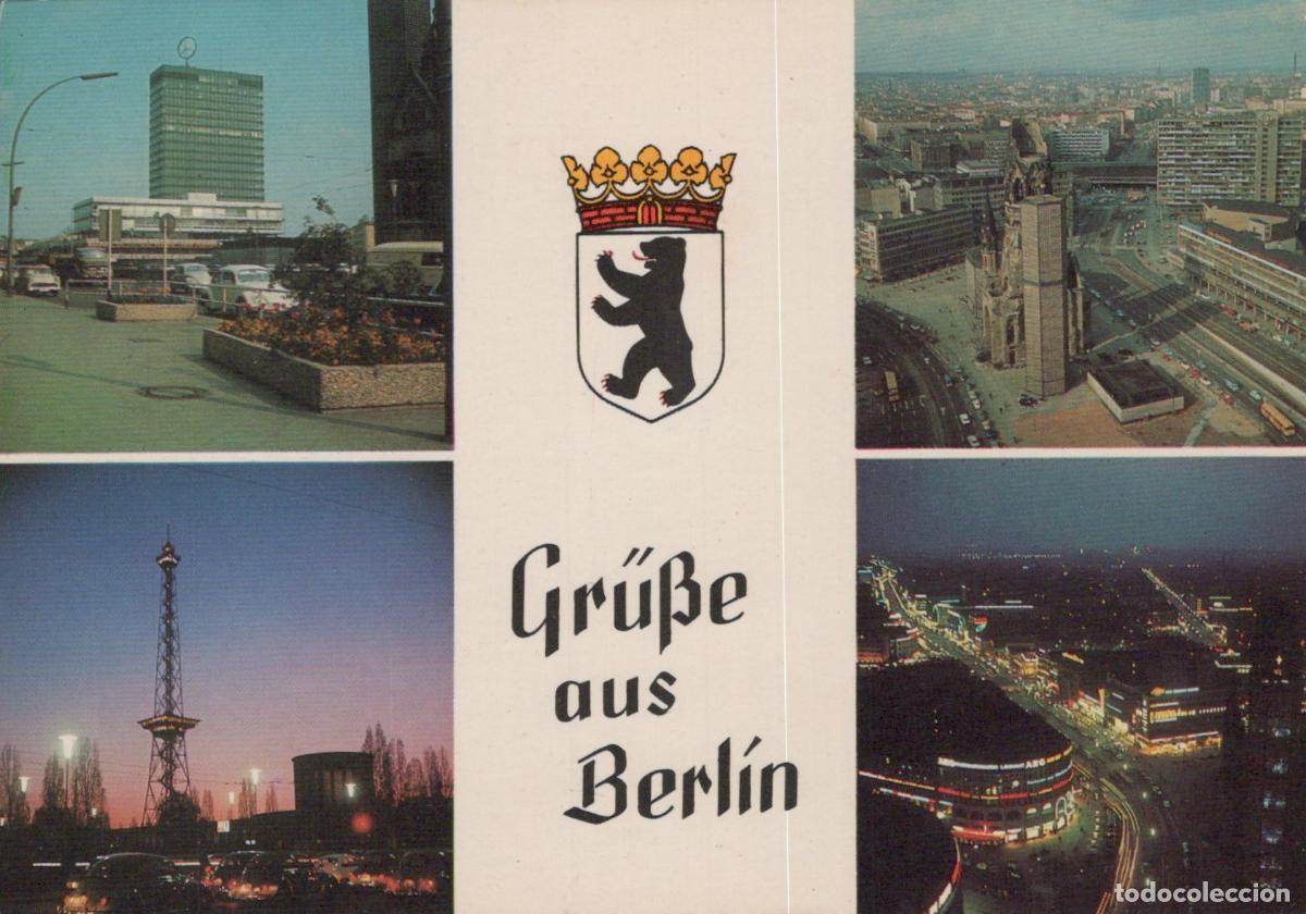 Postcards: Germany Berlin Multi View Cityscape Funkturm Ged&auml;chtniskirche *YAX015