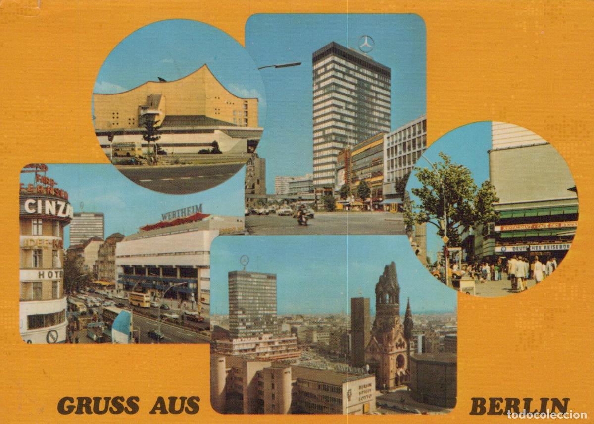 Cartoline: Germany Berlin Philharmonie Ged&auml;chtniskirche Europacenter Kurf&uuml;rstendamm *YAX017