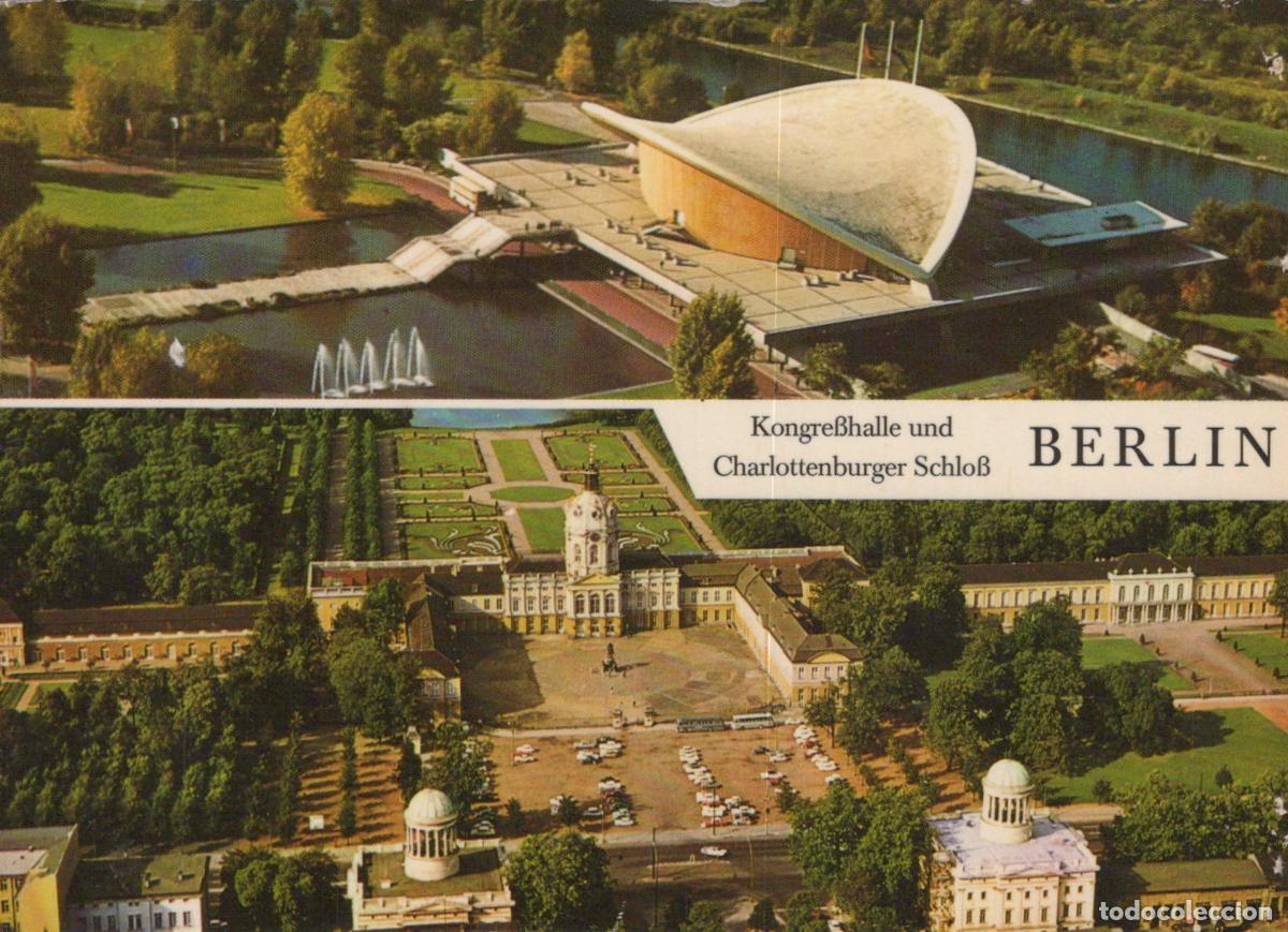 Cartes Postales: Germany Berlin Kongresshalle and Charlottenburg Palace Aerial View *YAX018