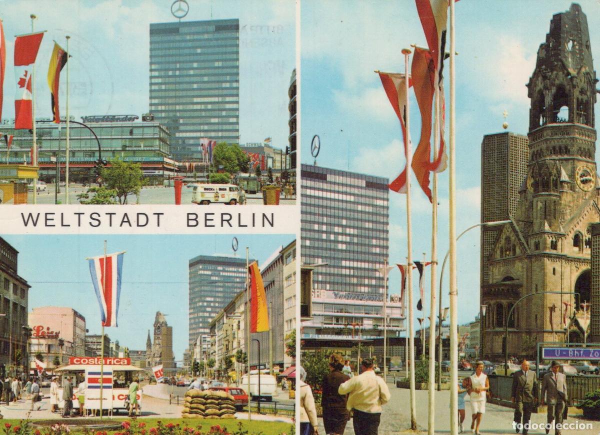 Cartes Postales: Germany Berlin Weltstadt Kaiser Wilhelm Memorial Church and Modern *YAX060