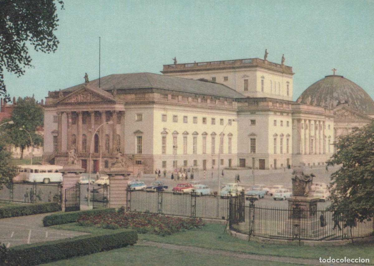 Cartoline: Germany Berlin German State Opera House With Cars and People Unposted *YAX092