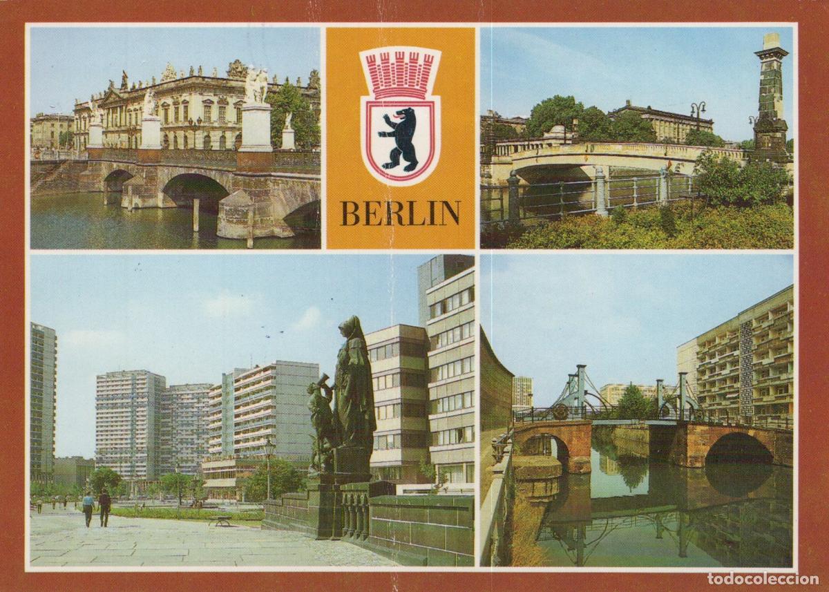 Cartoline: Germany Berlin Bridges Architecture Collage Marx Engels Br&uuml;cke *YAX037