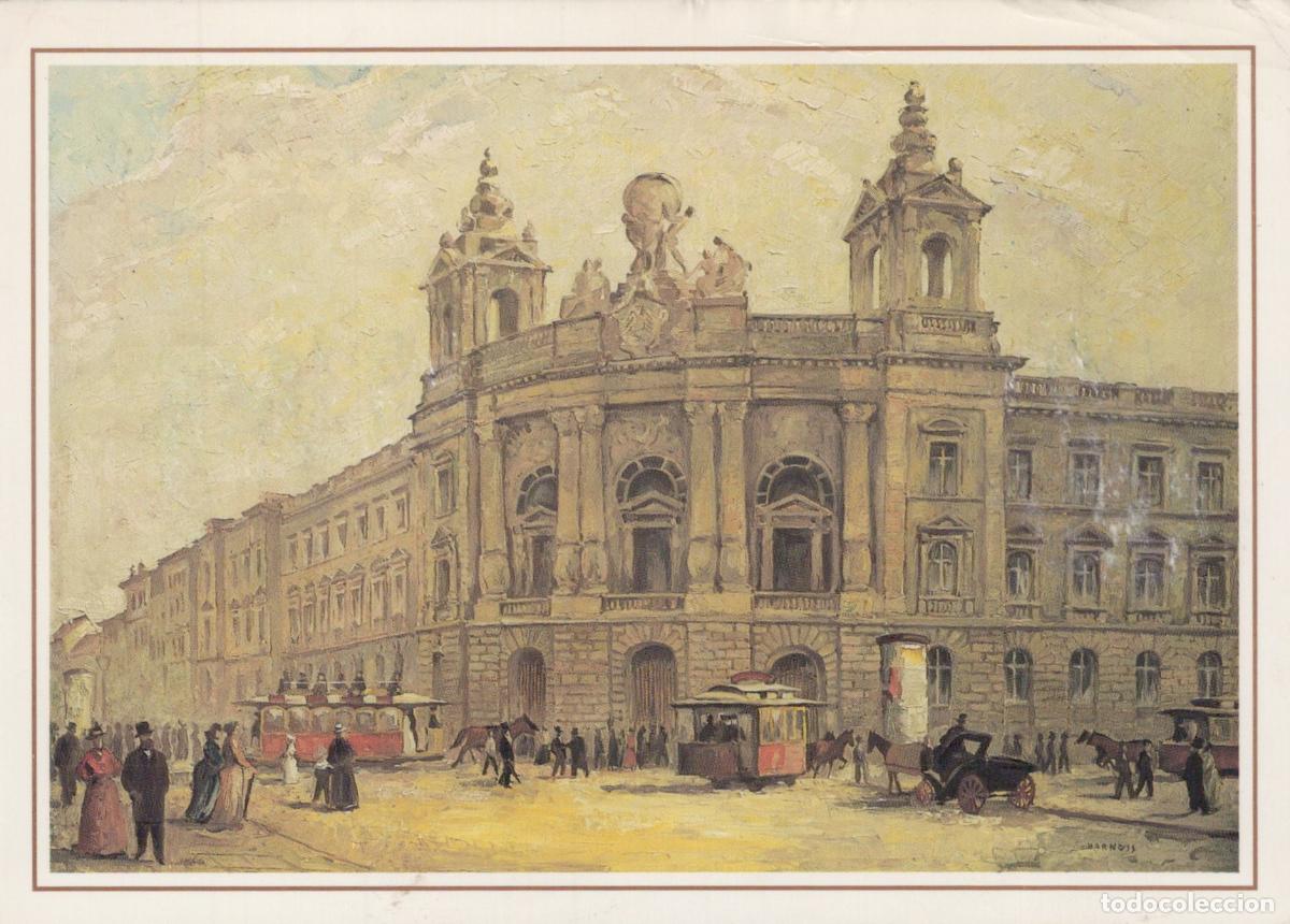 Postales: Germany Berlin Reichstagsgeb&auml;ude Building Street Scene Trams People Art *YAX089