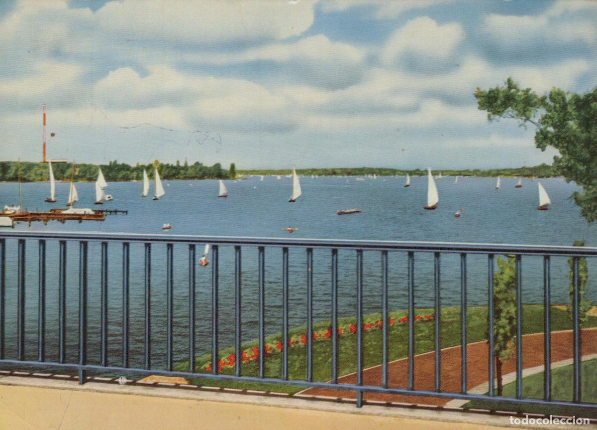 Postales: Germany Berlin Wannsee Lake View With Sailboats From Wannsee Bridge *YAX102