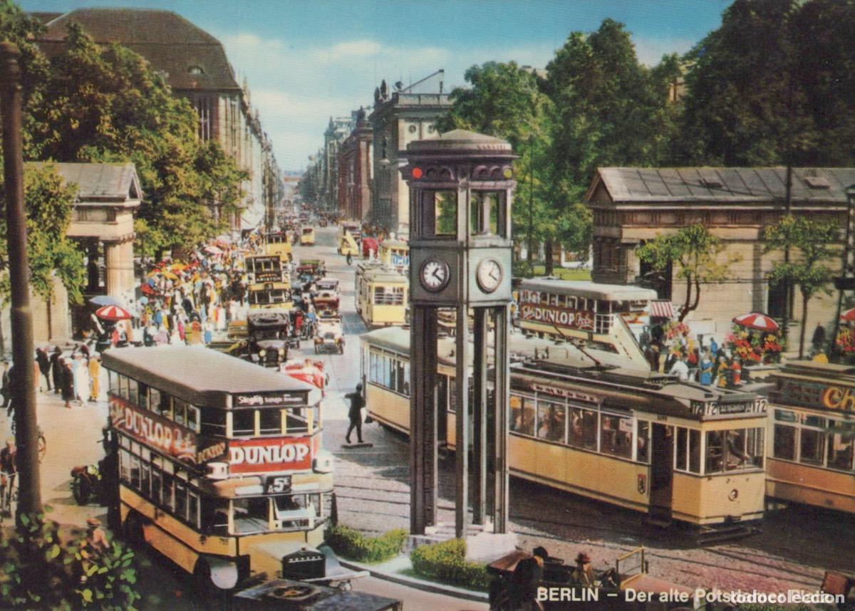 Postales: Germany Berlin Old Potsdamer Platz With Traffic Tower Trams Unposted *YAX091