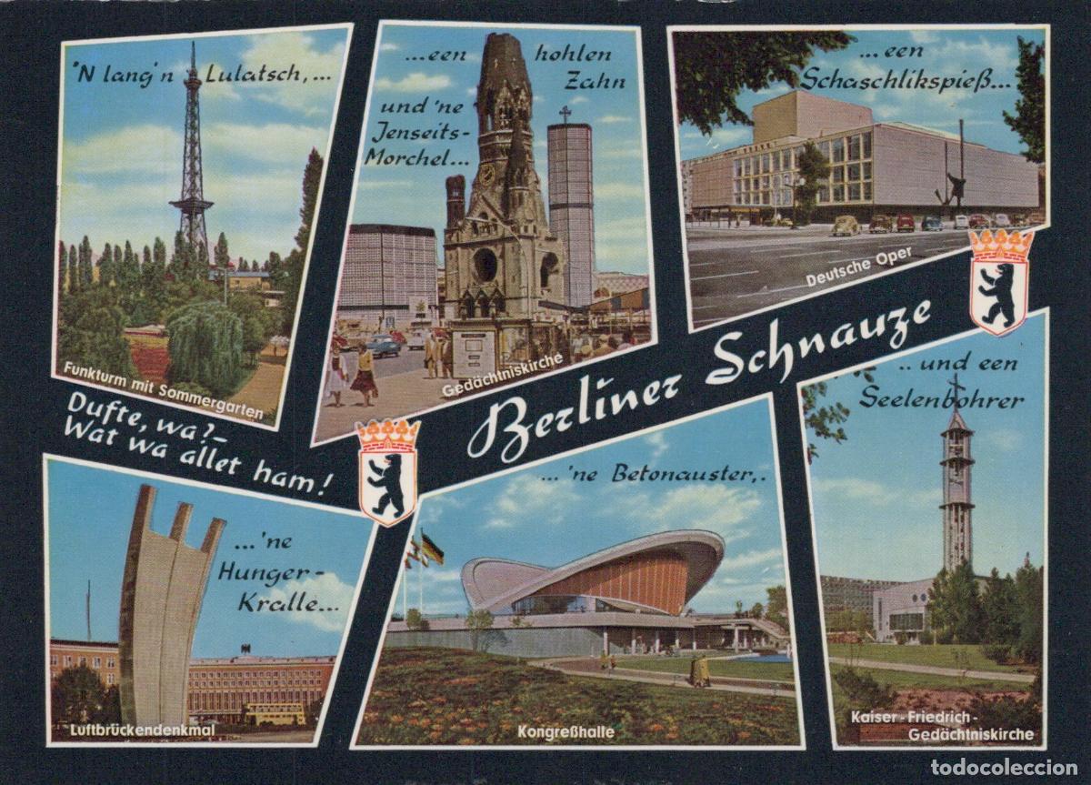 Postales: Germany Berlin Collage With Kaiser Wilhelm Memorial Church Unposted *YAX108