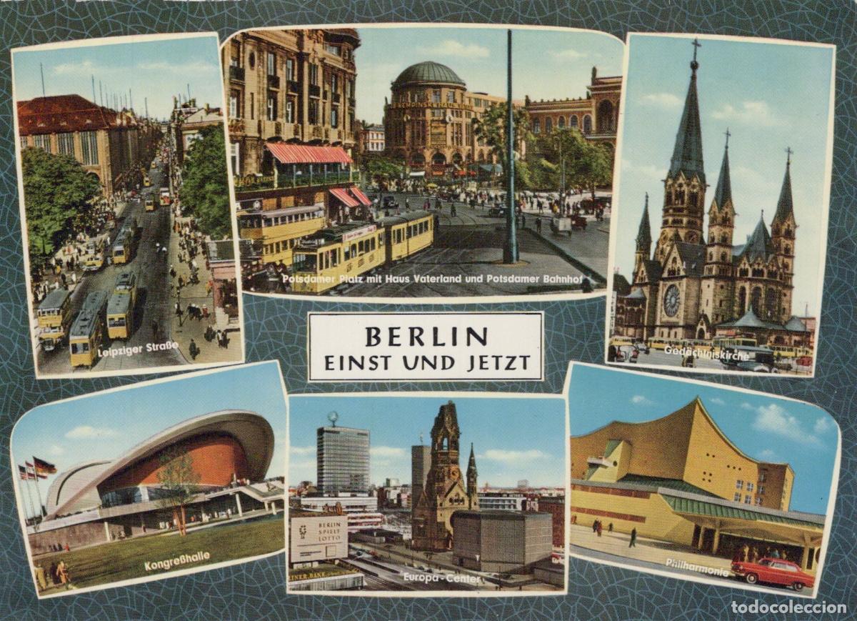 Postales: Germany Berlin Einst und Jetzt Multi View Leipziger Stra&szlig;e Unposted *YAX110
