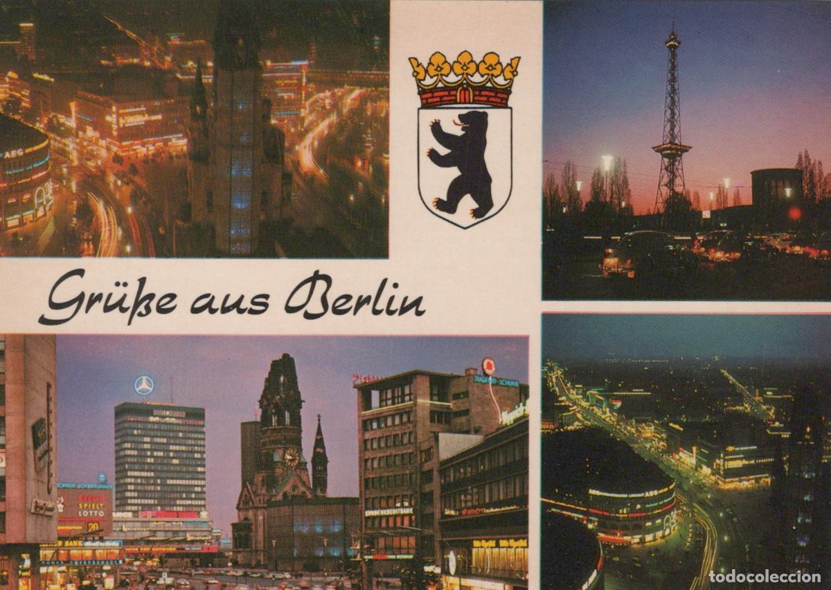 Cartoline: Germany Berlin City At Night With Kurf&uuml;rstendamm Unposted *YAX055