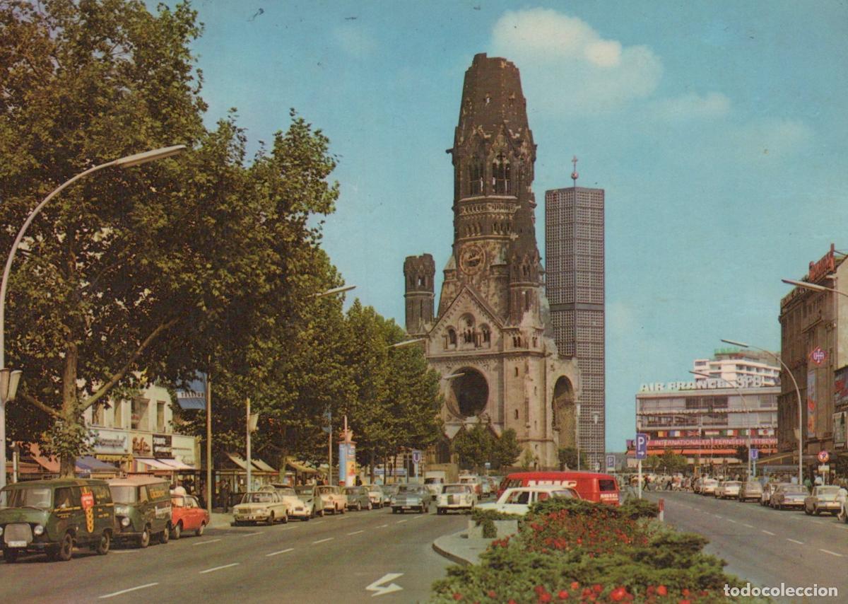 Cartoline: Germany Berlin Kaiser Wilhelm Memorial Church Kurf&uuml;rstendamm Cityscape *YAX362
