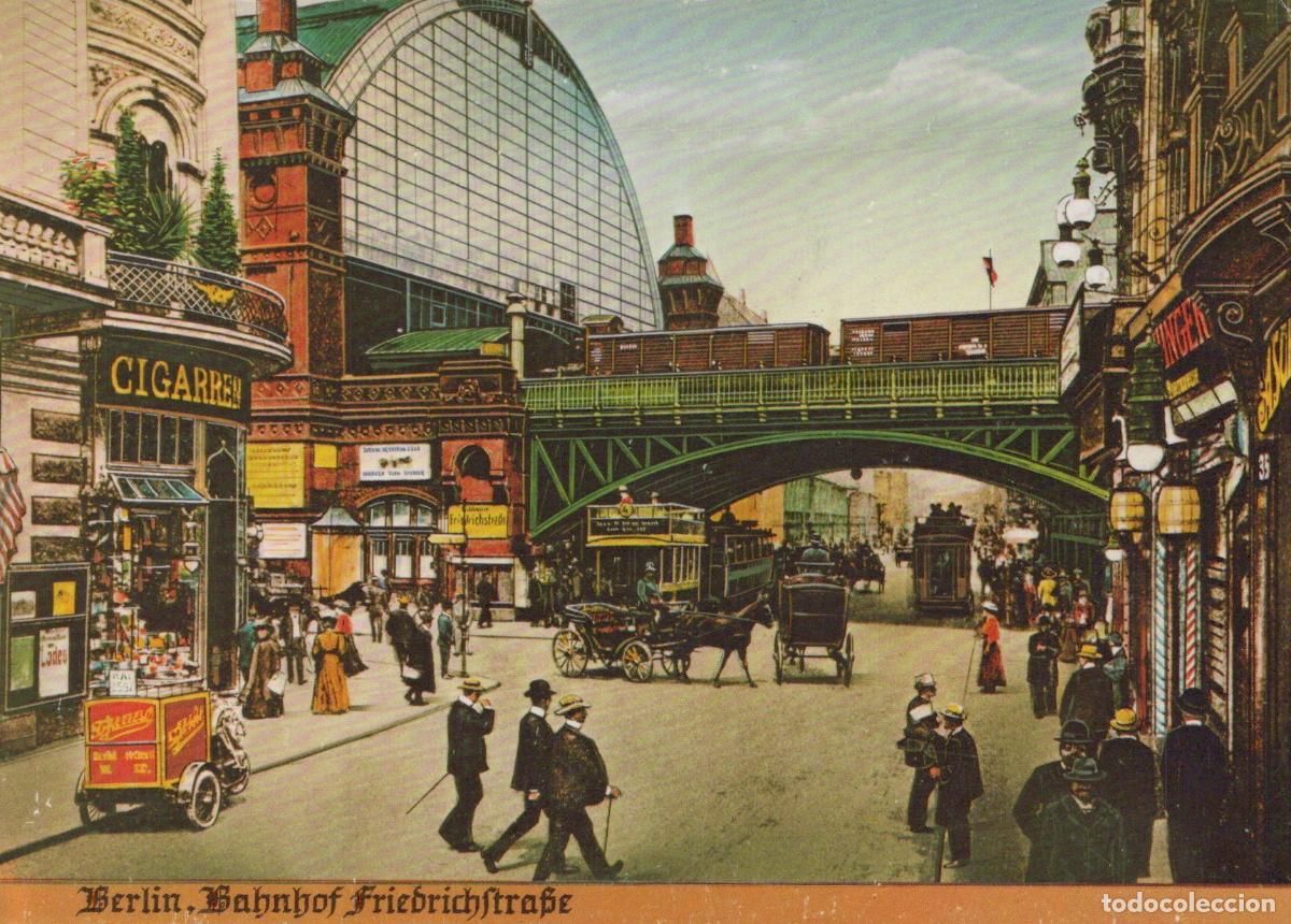 Postais: Germany Berlin Bahnhof Friedrichstra&szlig;e Street Scene With Horse Unposted *YAX103