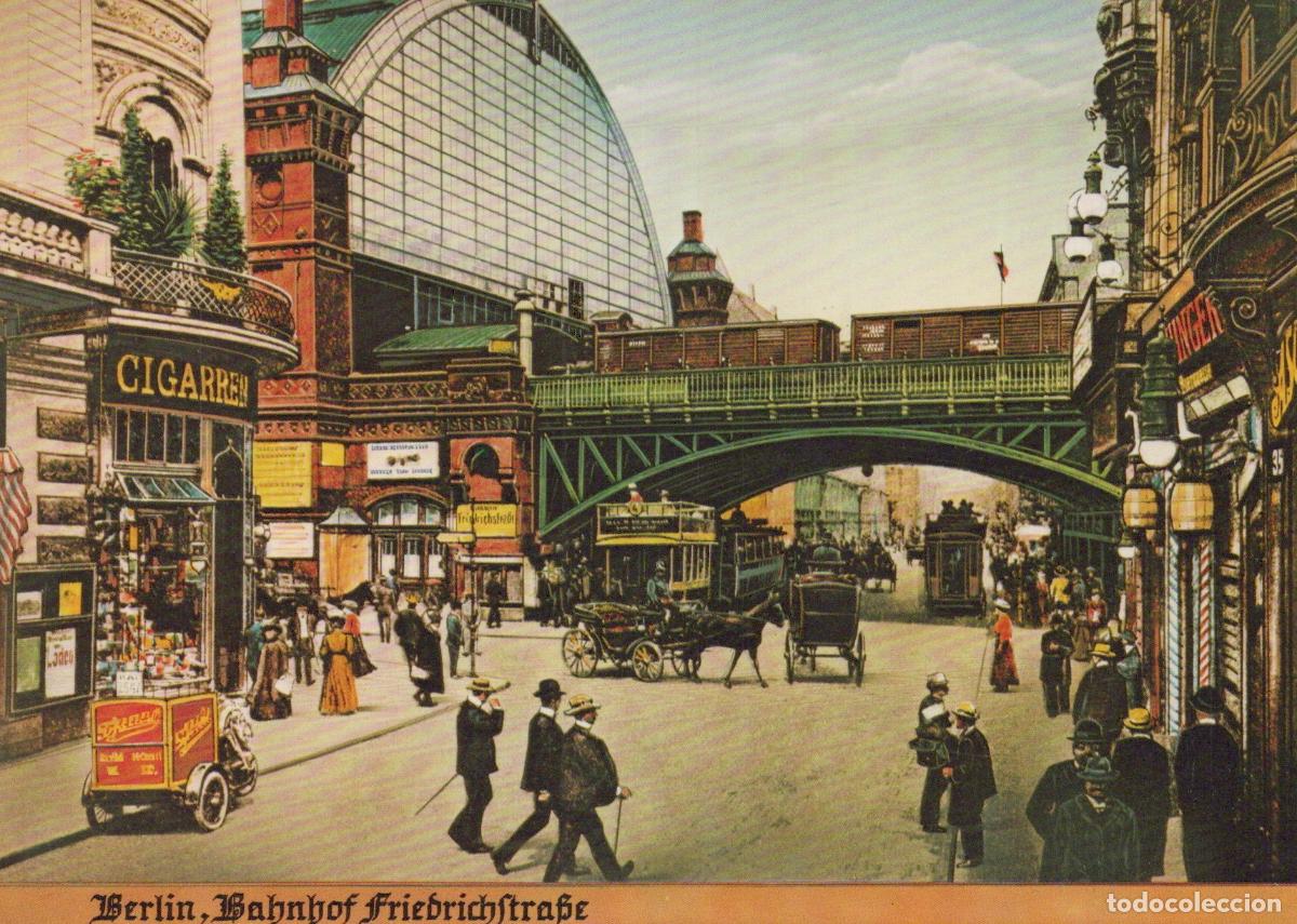 Postais: Germany Berlin Bahnhof Friedrichstrasse Street Scene With Horse Unposted *YAX356
