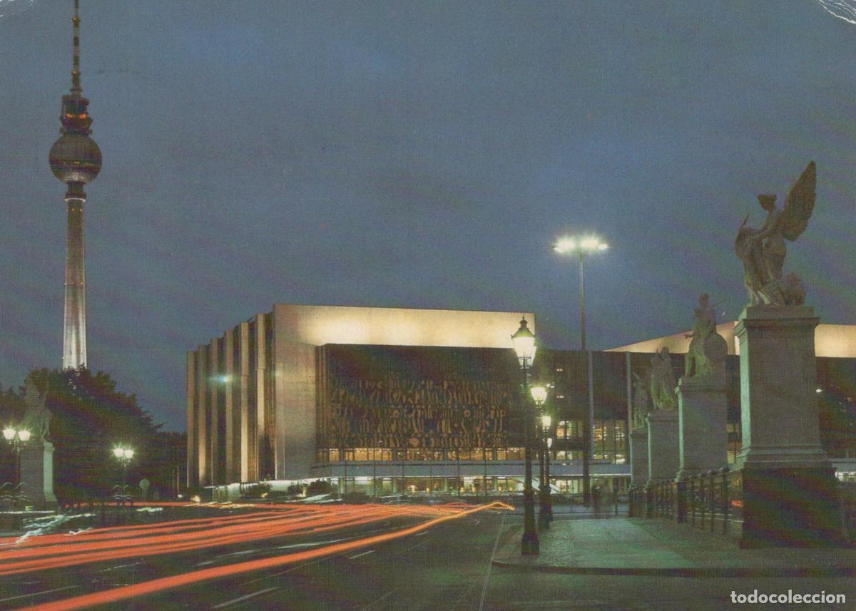 Postais: Germany Berlin TV Tower and Palast der Republik At Night *YAX065