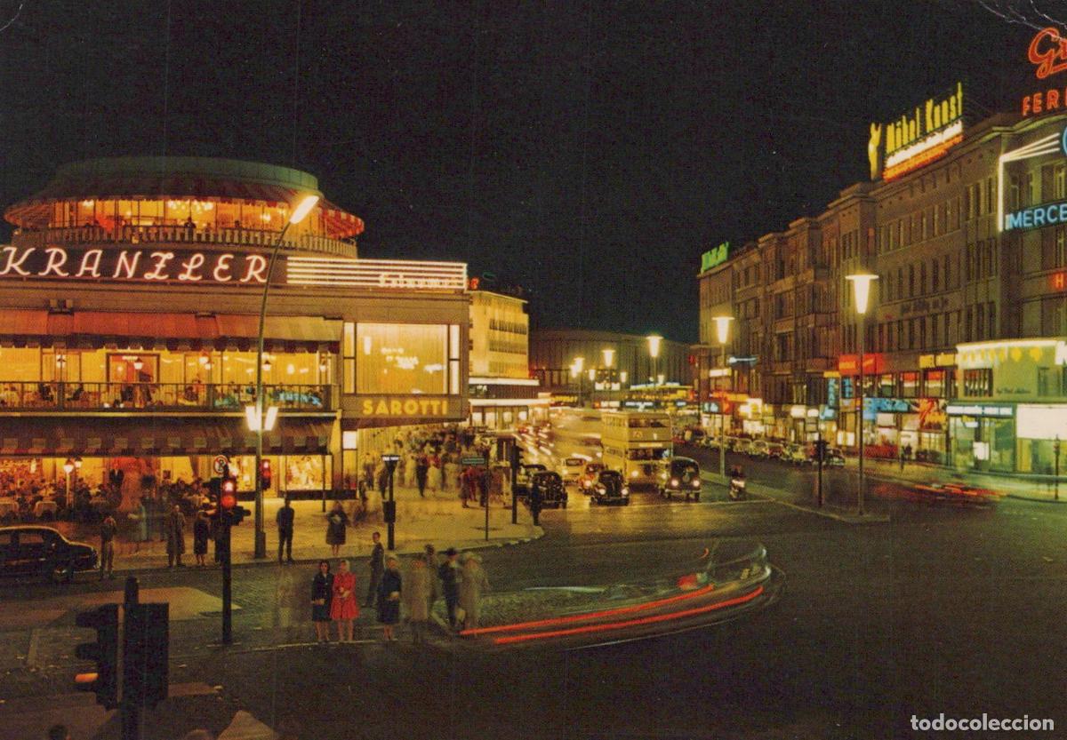 Postais: Germany Berlin Caf&eacute; Kranzler am Kurf&uuml;rstendamm At Night Unposted *YAX457