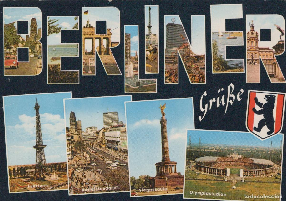 Cartoline: Germany Berlin Multi View Funkturm Kurf&uuml;rstendamm Siegess&auml;ule *YAX384
