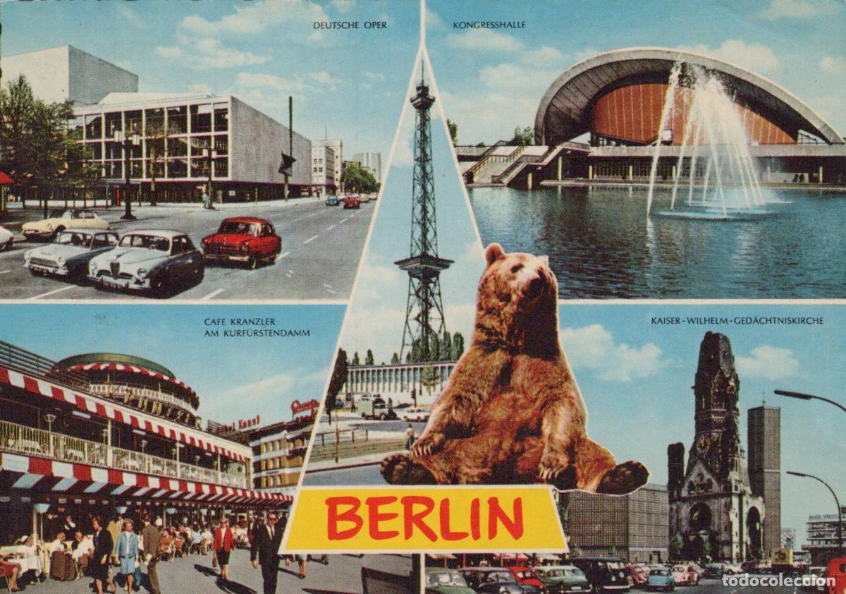 Postais: Germany Berlin Collage Deutsche Oper Kongresshalle Cafe Kranzler Kaiser *YAX386