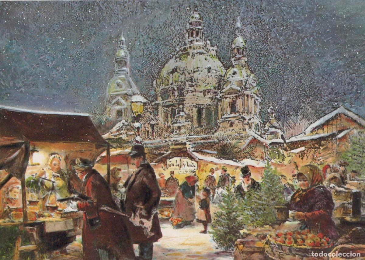 Cartoline: Germany Berlin Christmas Market Lustgarten Winter Snow People Unposted *YAX125