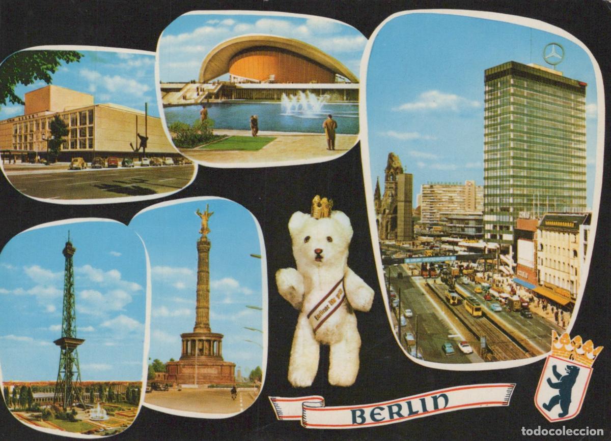 Postais: Germany Berlin Collage With Kongresshalle Europa Center and Radio Tower *YAX150