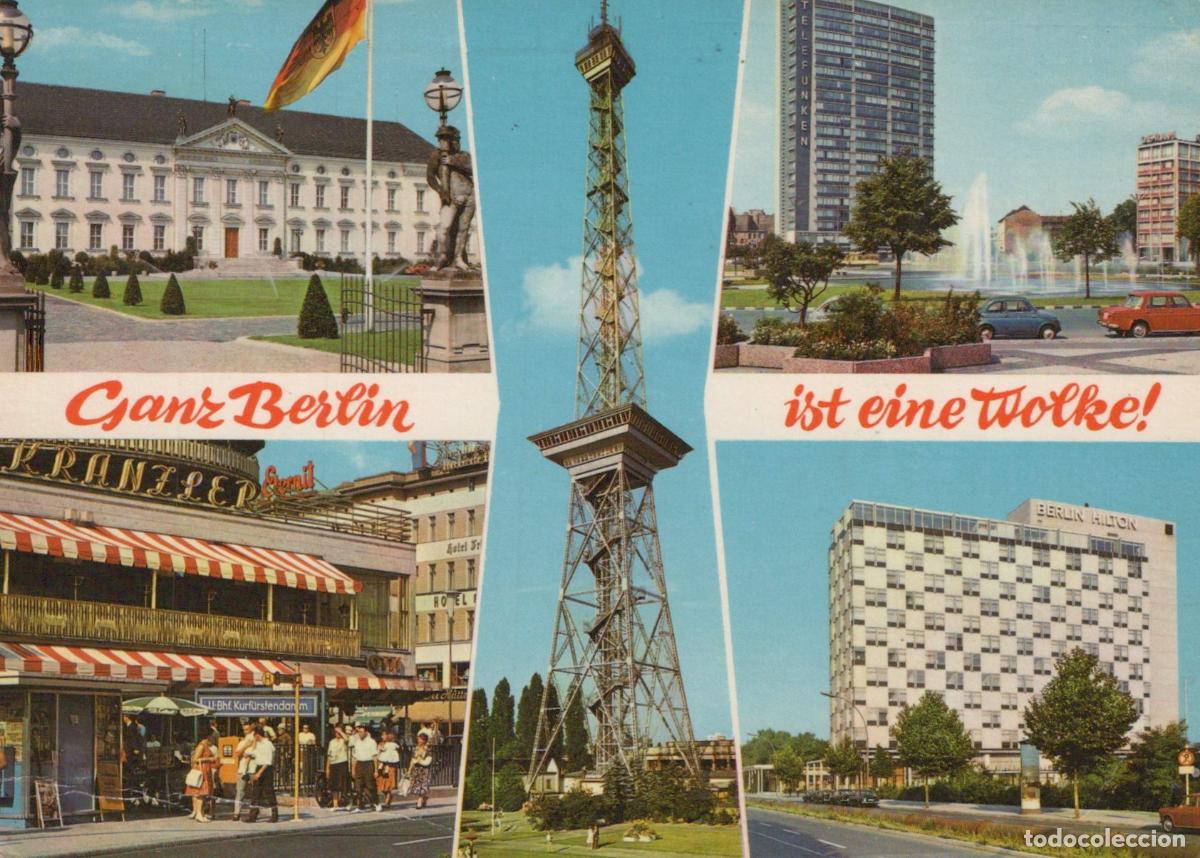 Cartes Postales: Germany Berlin Bellevue Palace Radio Tower Hilton Hotel Kranzler Eck *YAX158