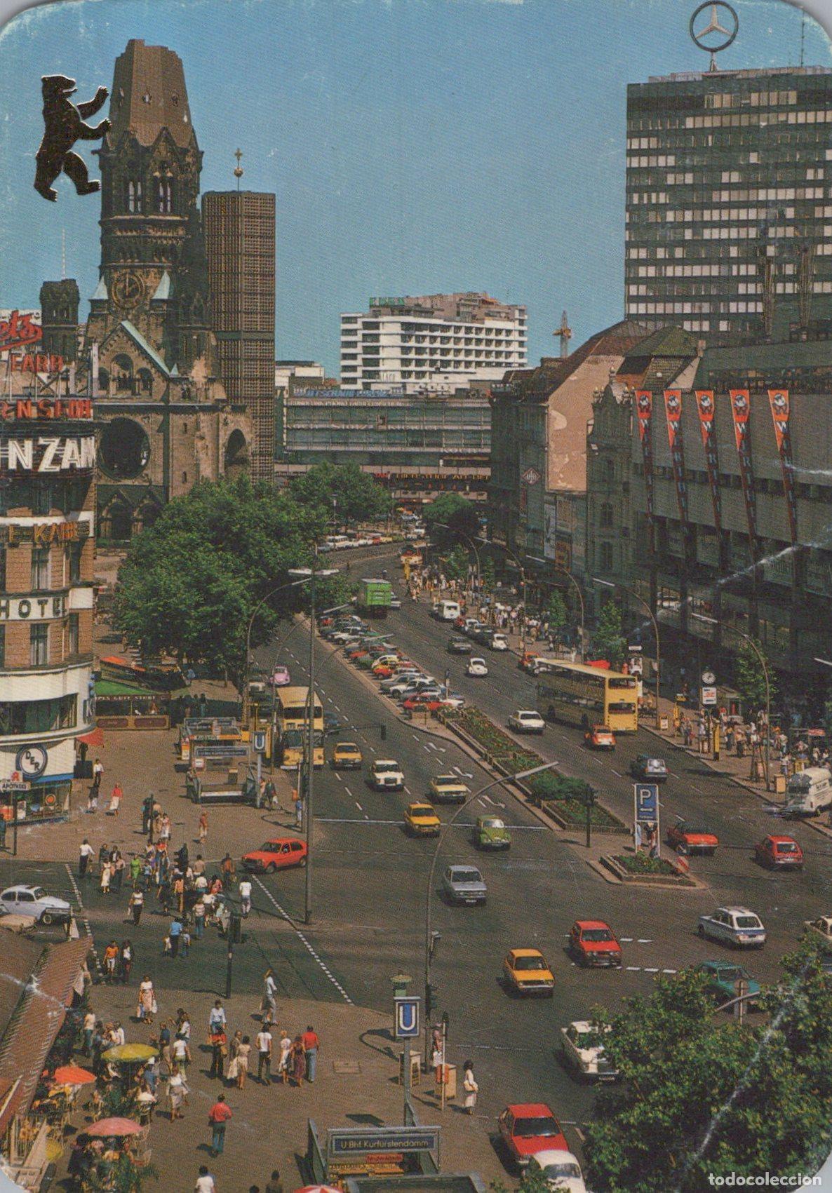 Cartes Postales: Germany Berlin Kurf&uuml;rstendamm Kaiser Wilhelm Memorial Church City View *YAX766