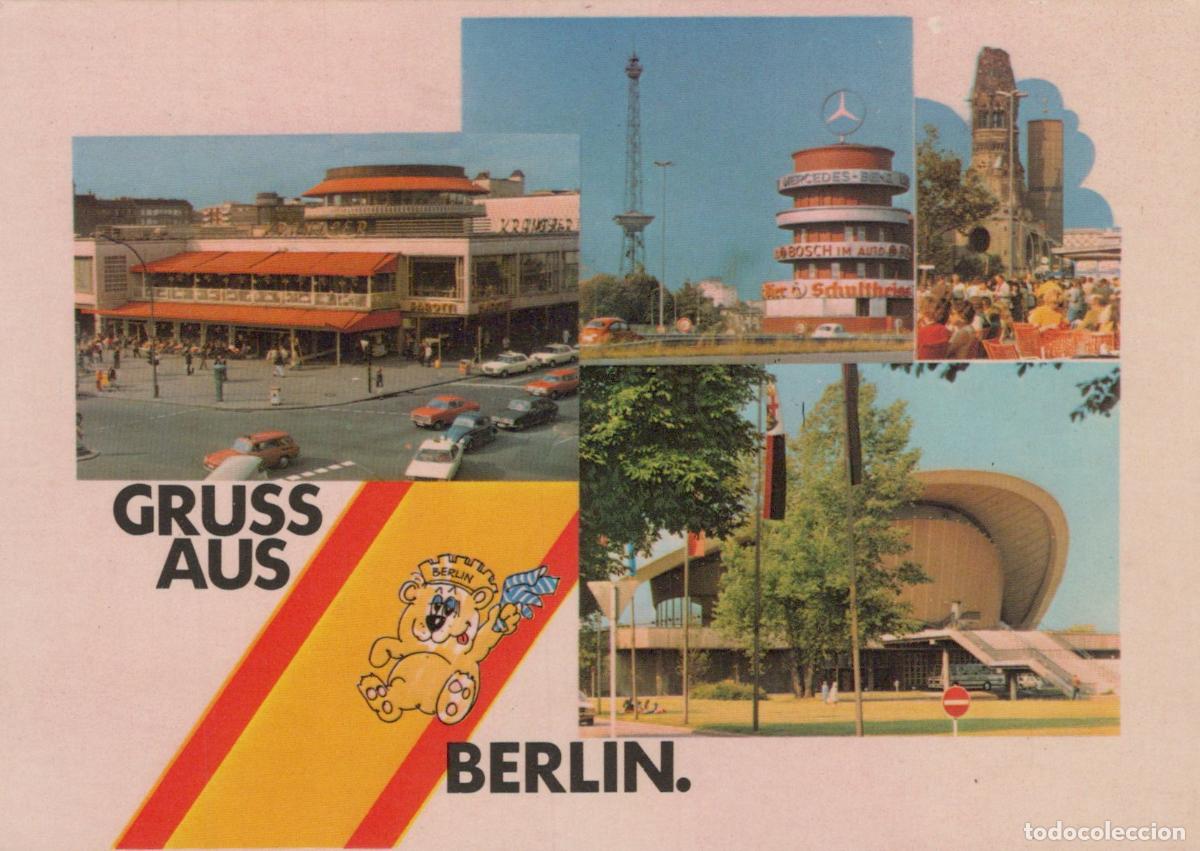 Cartoline: Germany Berlin City Collage Kaiser Wilhelm Memorial Church Funkturm *YAX174