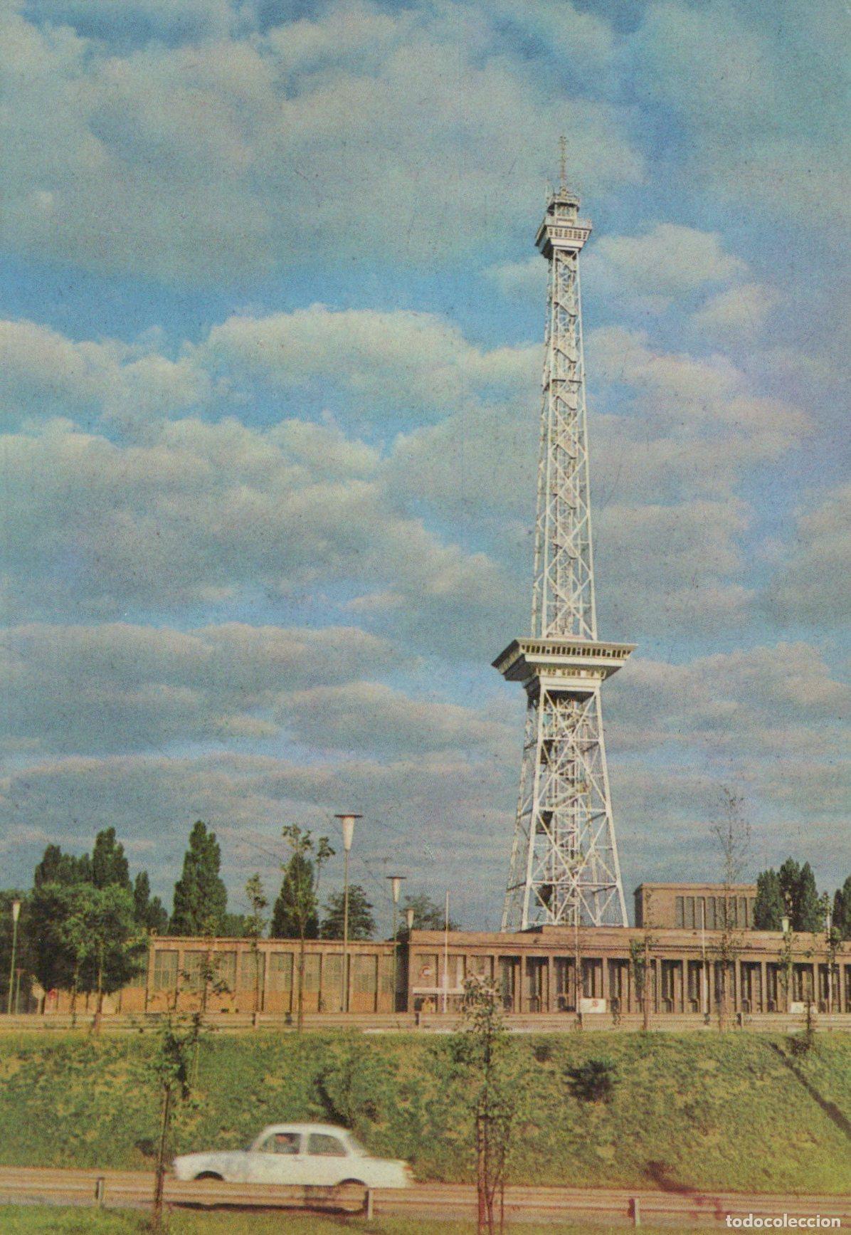 Cartoline: Germany Berlin Funkturm Broadcasting Tower With A White Car in Unposted *YAX774