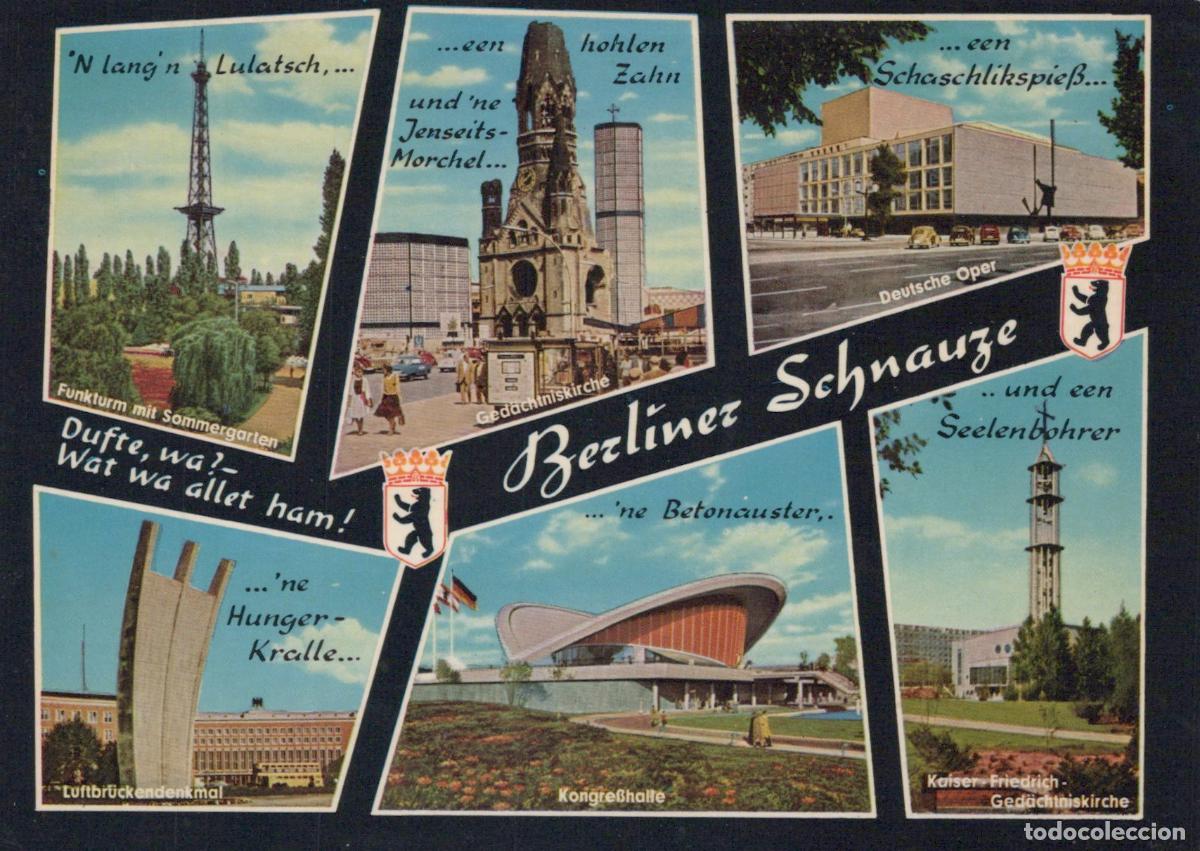 Cartes Postales: Germany Berlin Collage With Kaiser Wilhelm Memorial Church Deutsche Oper *YAX180