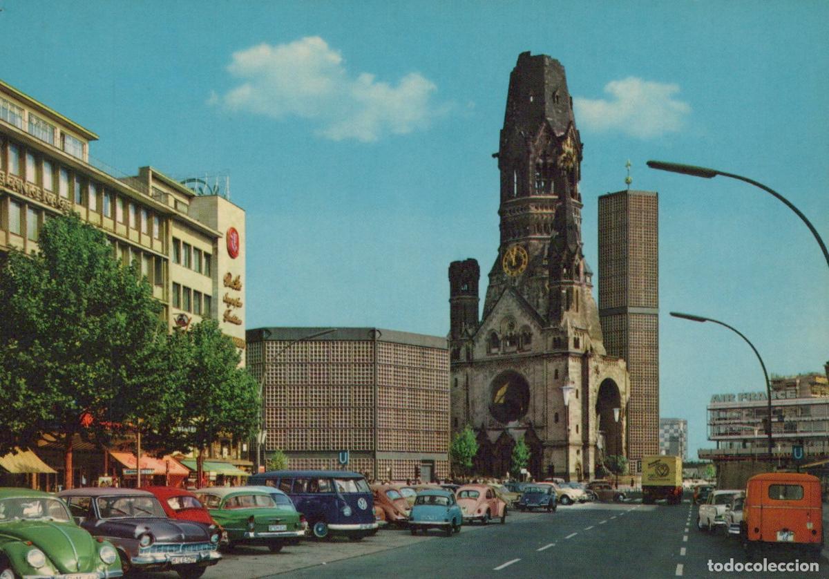 Cartoline: Germany Berlin Kaiser Wilhelm Memorial Church Kurf&uuml;rstendamm Unposted *YAX147