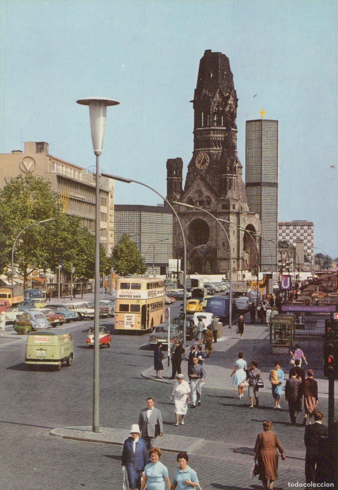 Cartoline: Germany Berlin Kurf&uuml;rstendamm and Kaiser Wilhelm Memorial Unposted *YAX647