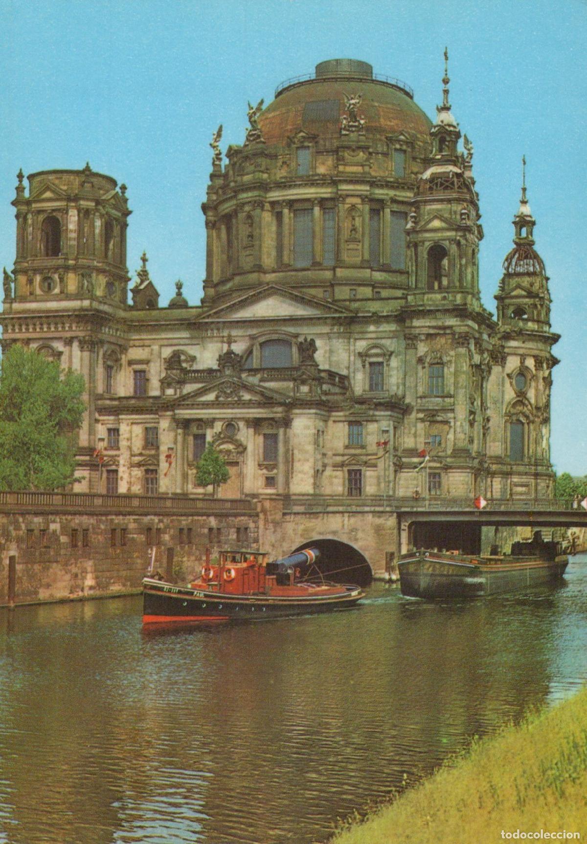Cartes Postales: Germany Berlin Cathedral Dom Spree River Tugboat Barge East Unposted *YAX725