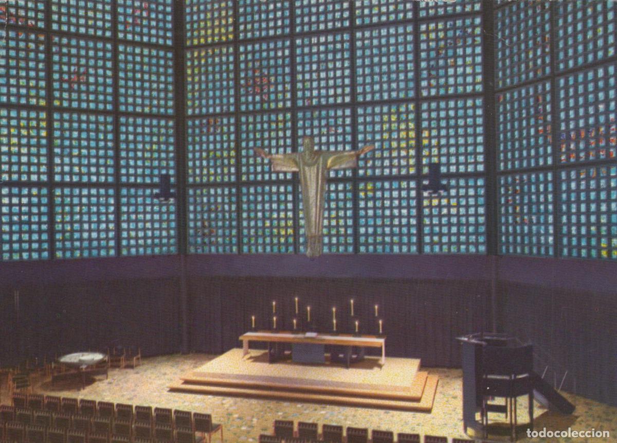 Cartoline: Germany Berlin Kaiser Wilhelm Ged&auml;chtniskirche Interior With Christ *YAX159
