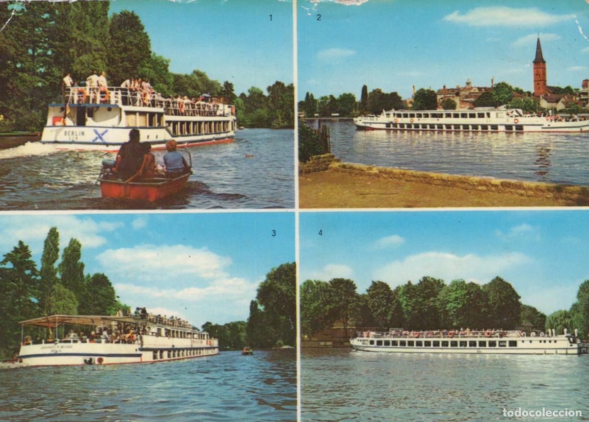 Postais: Germany Berlin River Spree Passenger Ships White Fleet Ddr 1977 *YAX169