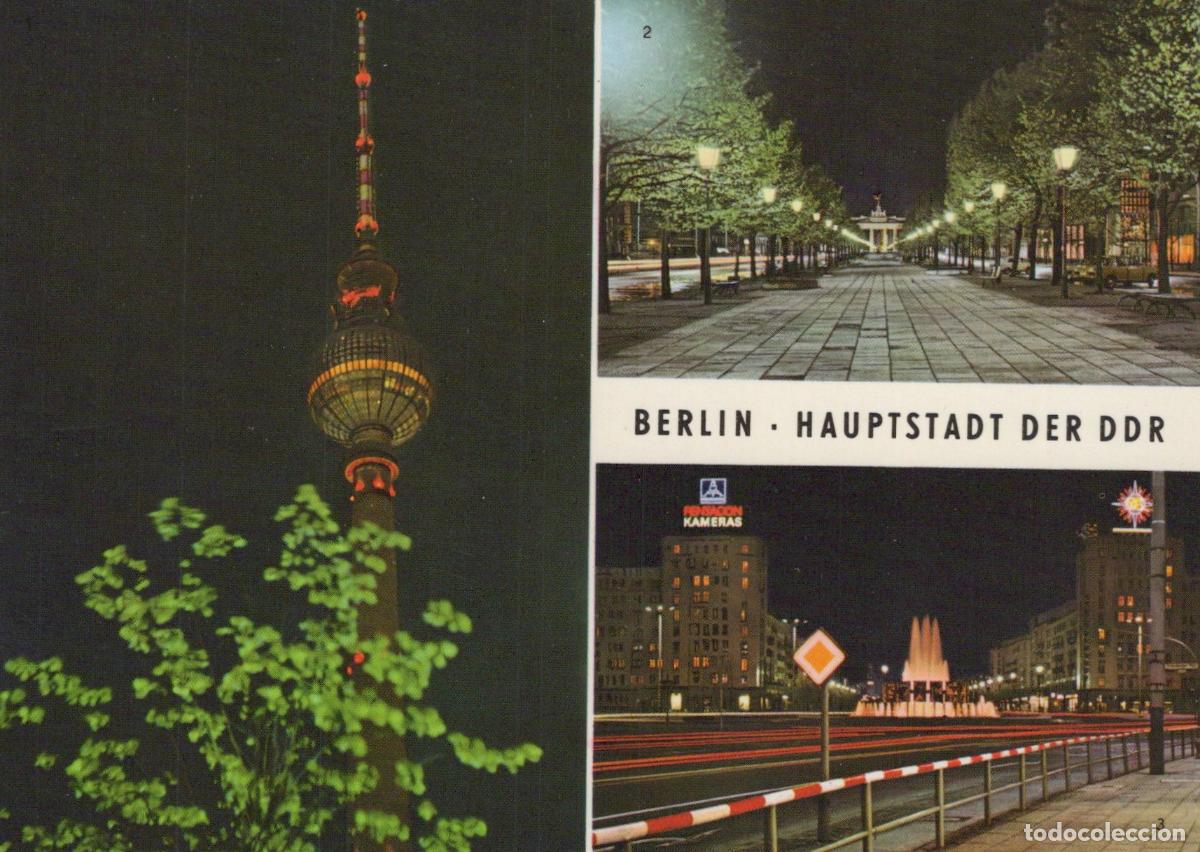 Postais: Germany Berlin TV Tower Brandenburg Gate Strausberger Platz At Unposted *YAX220