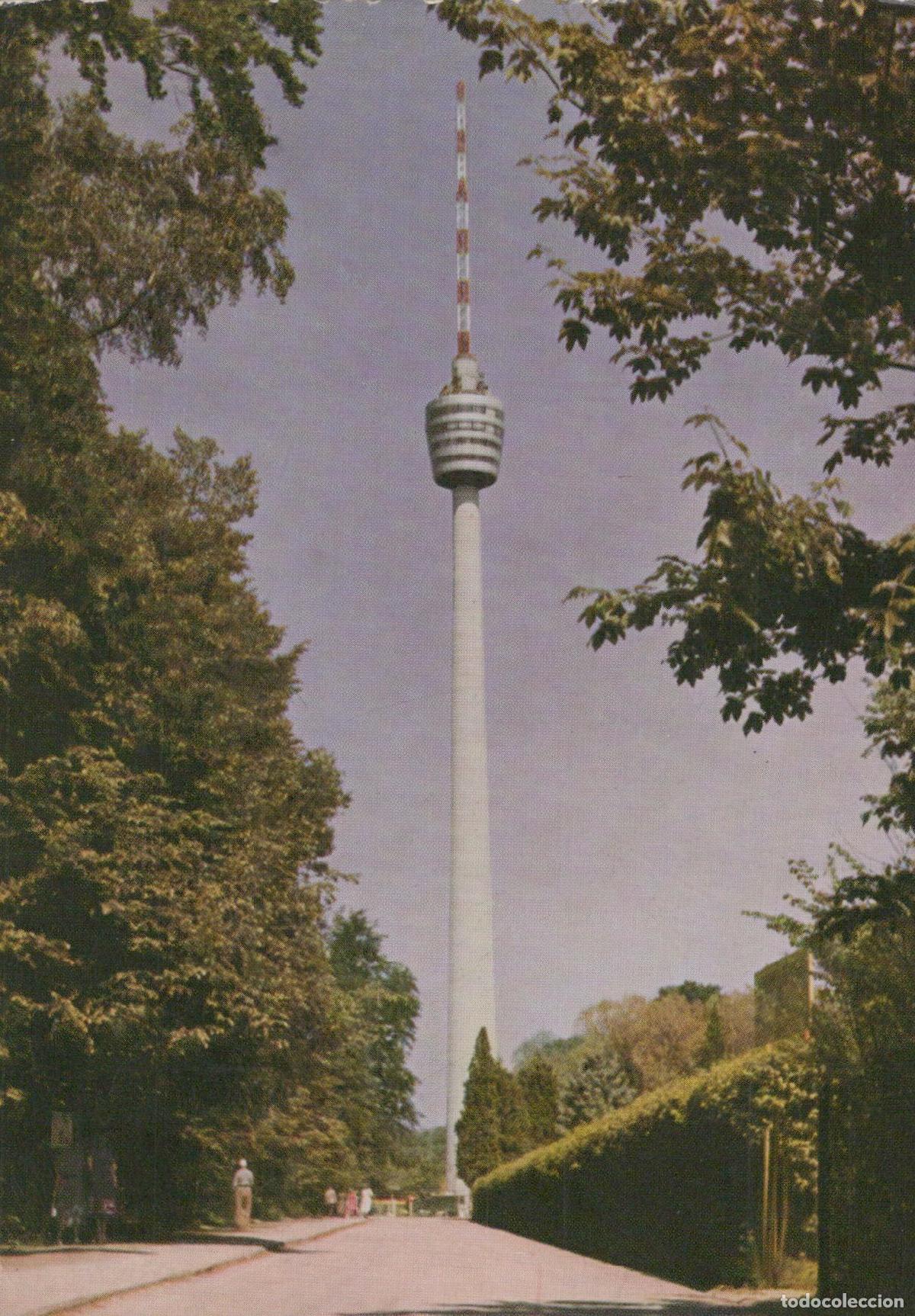 Postkarten: Germany Stuttgart Fernsehturm TV Tower Europe S Highest 211m Unposted *YAX921