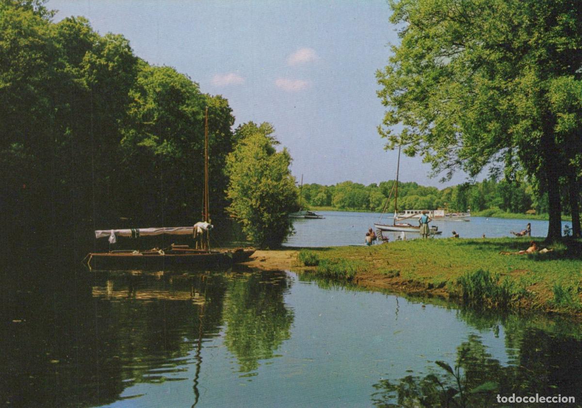 Postais: Germany Berlin Moorlake Scenic View With Boats and People By Unposted *YAX173